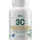 3C Ektus 60 Cápsulas – Óleo de Cártamo, Coco, Chia, Cromo e Vitamina E (Ektus)
