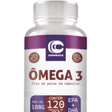 Ômega 3 Combate 120 Cápsulas – Óleo de Peixe de Alta Pureza (EPA + DHA) | Saúde Cardiovascular e Cognitiva