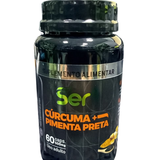 Ser+ Cúrcuma + Pimenta Preta (500mg) – Suplemento Anti-inflamatório de Alta Absorção (60 Cápsulas)