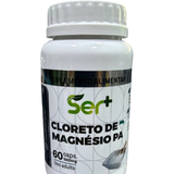 Cloreto de Magnésio Ser+ (500mg) – Suporte Mineral para Saúde Muscular, Nervosa e Óssea (60 Cápsulas)