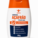 Super Gel Açafrão e Pimenta Negra Bonífica (90g) – Alívio Intenso e Natural para Músculos e Articulações