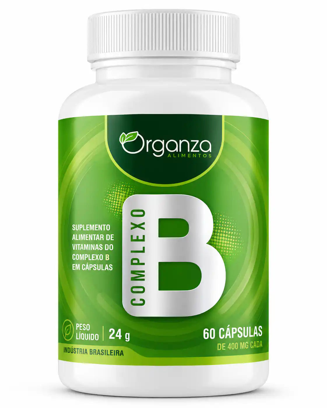 Complexo B Organza 60 Cápsulas – Energia, Metabolismo e Saúde do Sistema Nervoso (Organza)