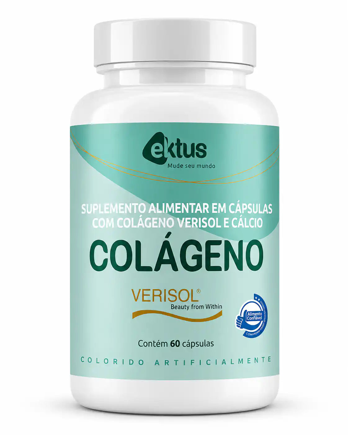 Colágeno Verisol + Cálcio Ektus 60 Cápsulas – Tecnologia Beauty From Within (Ektus)