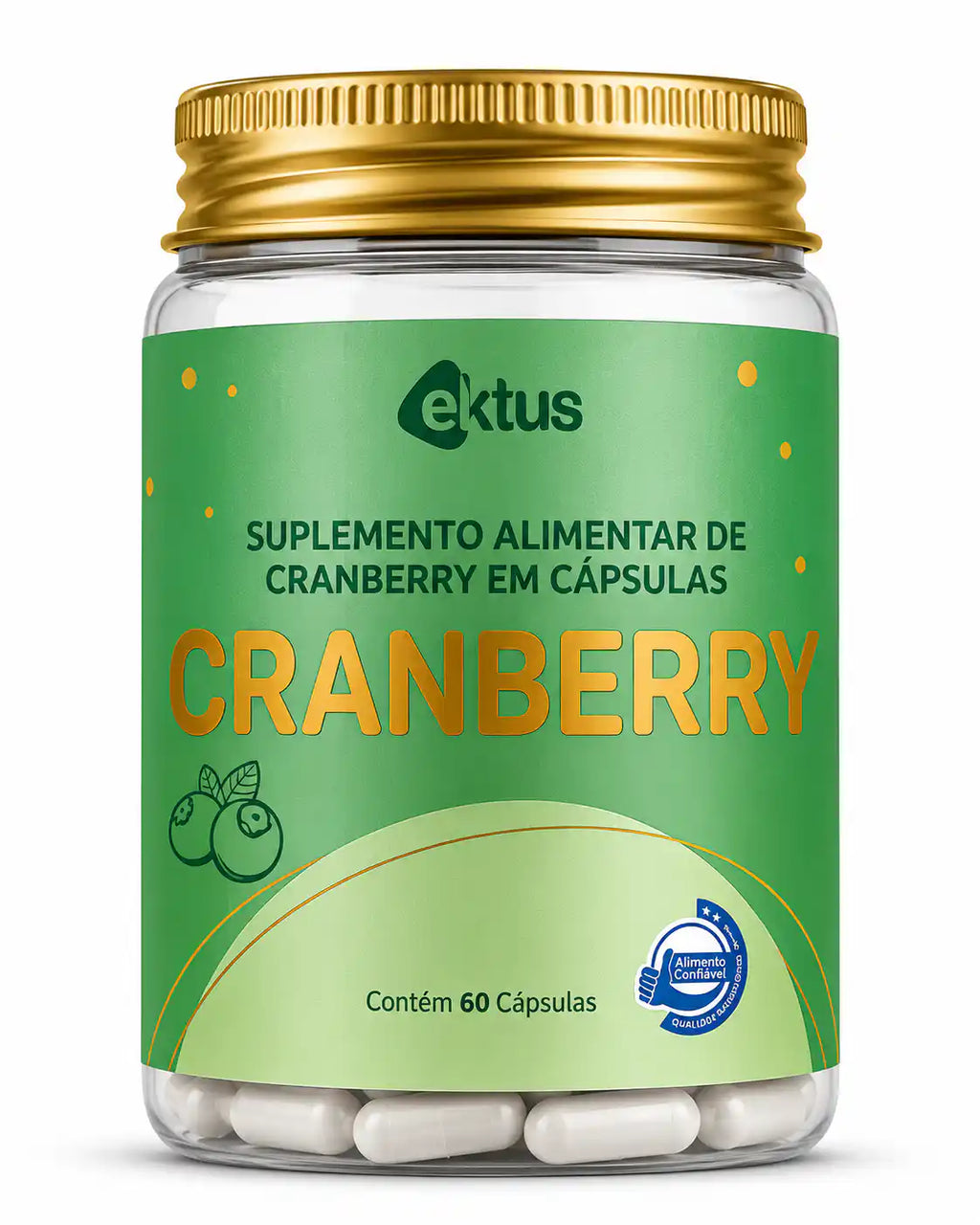 Cranberry 60 Cápsulas (Ektus) – Suporte ao Trato Urinário e Antioxidante Natural (Ektus)