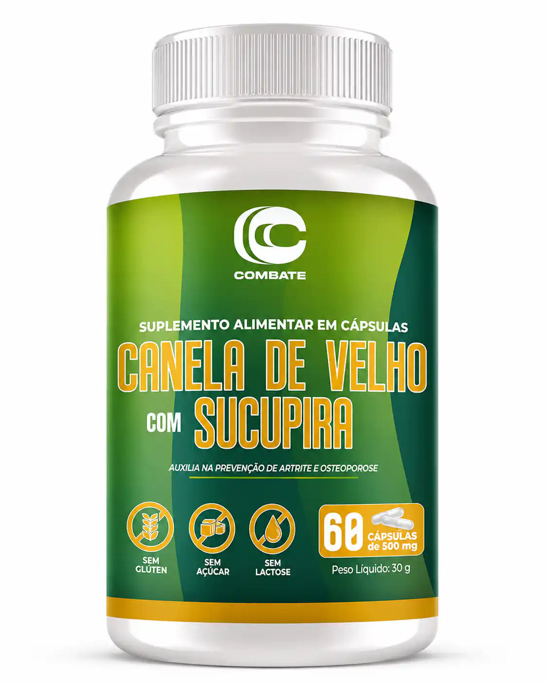Canela de Velho com Sucupira 60 Cápsulas (Combate) – Anti-inflamatório Natural e Alívio das Articulações (Vitadrop)