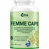 Femme Caps Ektus 60 Cápsulas – Blend de Linhaça, Prímula e Borragem para o Bem-Estar Feminino (Ektus)