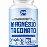 Magnésio Treonato 60 Cápsulas (Combate) – Memória, Sono Reparador e Foco Mental (Vitadrop)