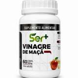 Ser+ Vinagre de Maçã (500mg) – Suplemento Natural para Digestão, Desintoxicação e Equilíbrio Metabólico (60 Cápsulas)