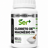 Cloreto de Magnésio Ser+ (500mg) – Suporte Mineral para Saúde Muscular, Nervosa e Óssea (60 Cápsulas)