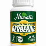 Berberine Naturalis 500mg – Suplemento 100% Natural para Auxílio no Controle da Glicose (60 Cápsulas)