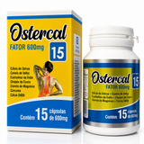 Ostercal Fator 600mg – Composto de Cálcio, Canela de Velho e Cúrcuma para Saúde dos Ossos e Articulações