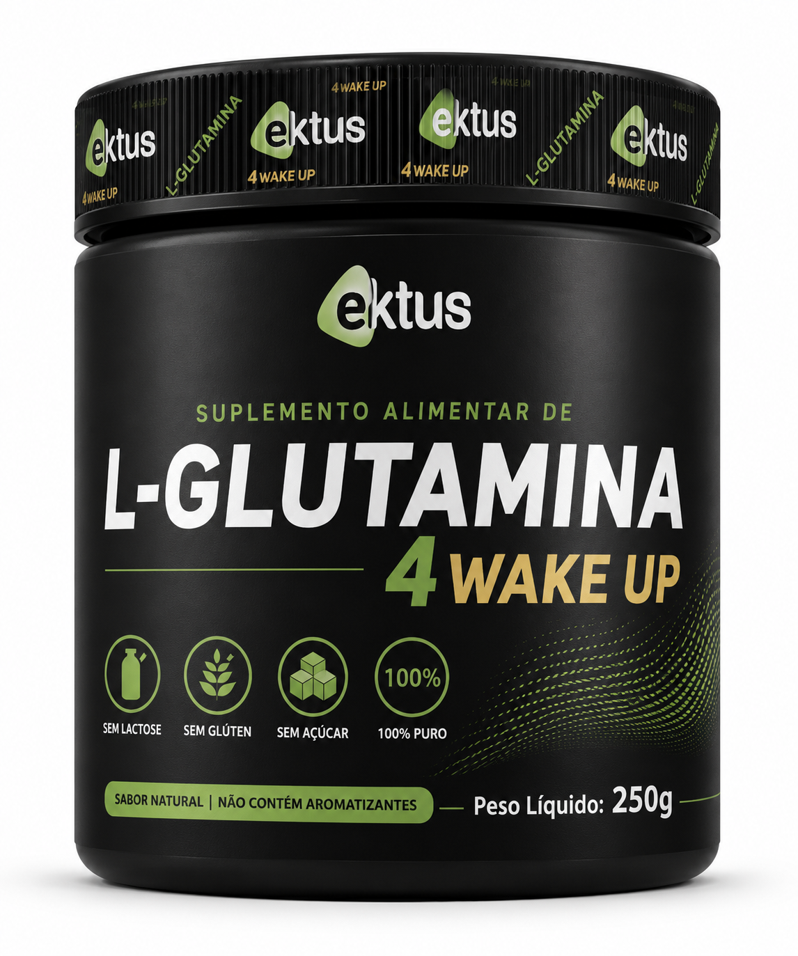L-Glutamina 4 Wake Up Ektus 250g – Saúde Intestinal, Imunidade e Recuperação Muscular (Ektus)