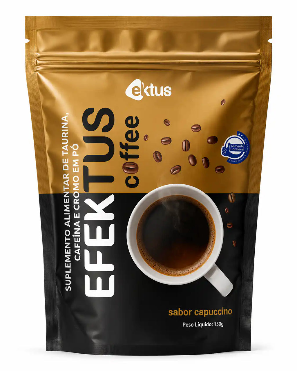 Efektus Coffee Capuccino Ektus (150g) – Café Funcional para Energia, Foco e Queima de Gordura (Ektus)