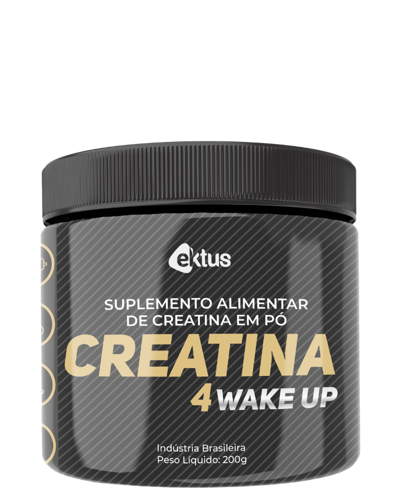 Creatina 4 Wake Up Ektus 200g – Força Explosiva, Volume Muscular e Recuperação (Ektus)