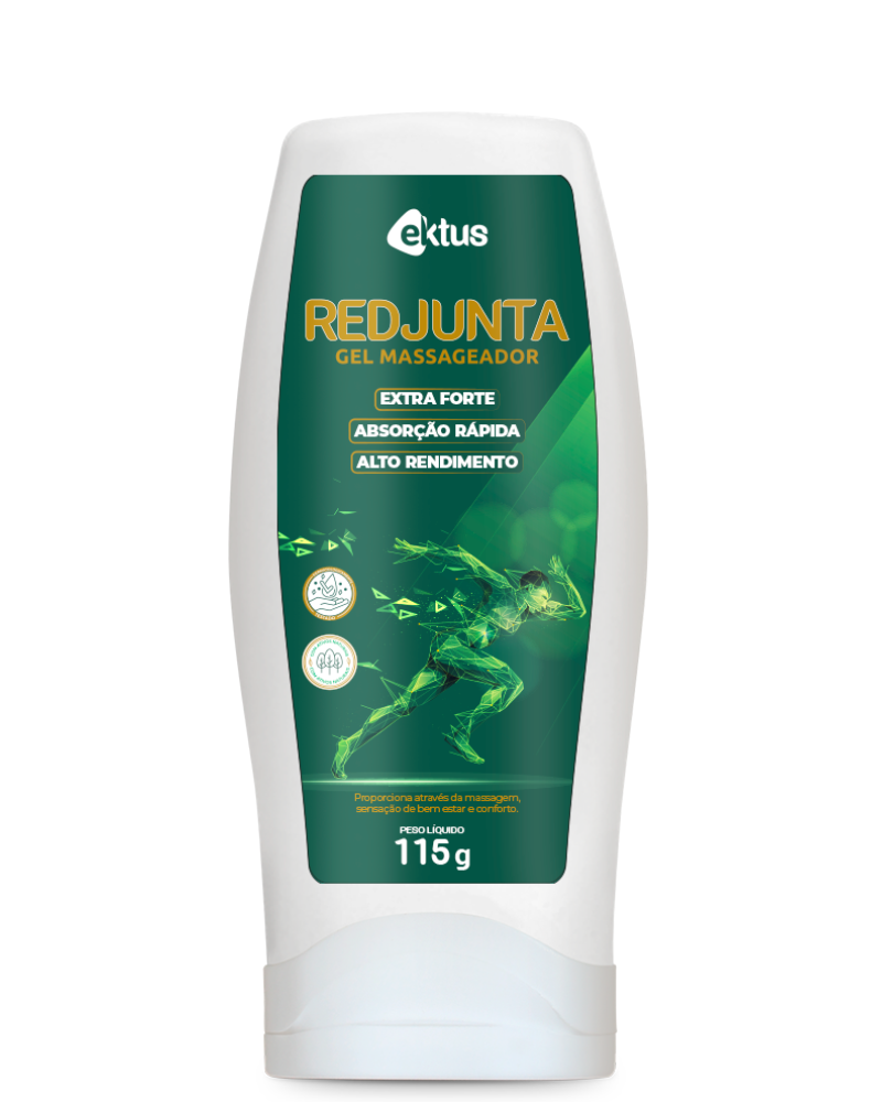 Gel Massageador Redjunta Ektus (115g) – Extra Forte, Absorção Rápida e Alívio de Tensões Musculares (Ektus)