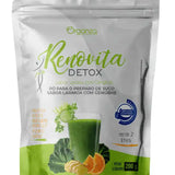 Renovita Detox em Pó 200g (Organza) – Sabor Laranja com Gengibre, Desincha e Seca Barriga