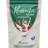 Renovita Shake Morango 300g (Organza) – Emagrecimento, Vitaminas e Sabor de Milkshake (Vitadrop)