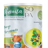 Renovita Sopa Frango Temperado 180g (Organza) – Emagrecimento, Zero Glúten e Jantar Fit (Vitadrop)