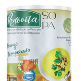 Renovita Sopa Frango Temperado 180g (Organza) – Emagrecimento, Zero Glúten e Jantar Fit (Vitadrop)