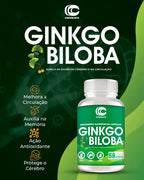 Ginkgo Biloba 60 Cápsulas (Combate) – Saúde do Cérebro, Foco e Circulação (Vitadrop)