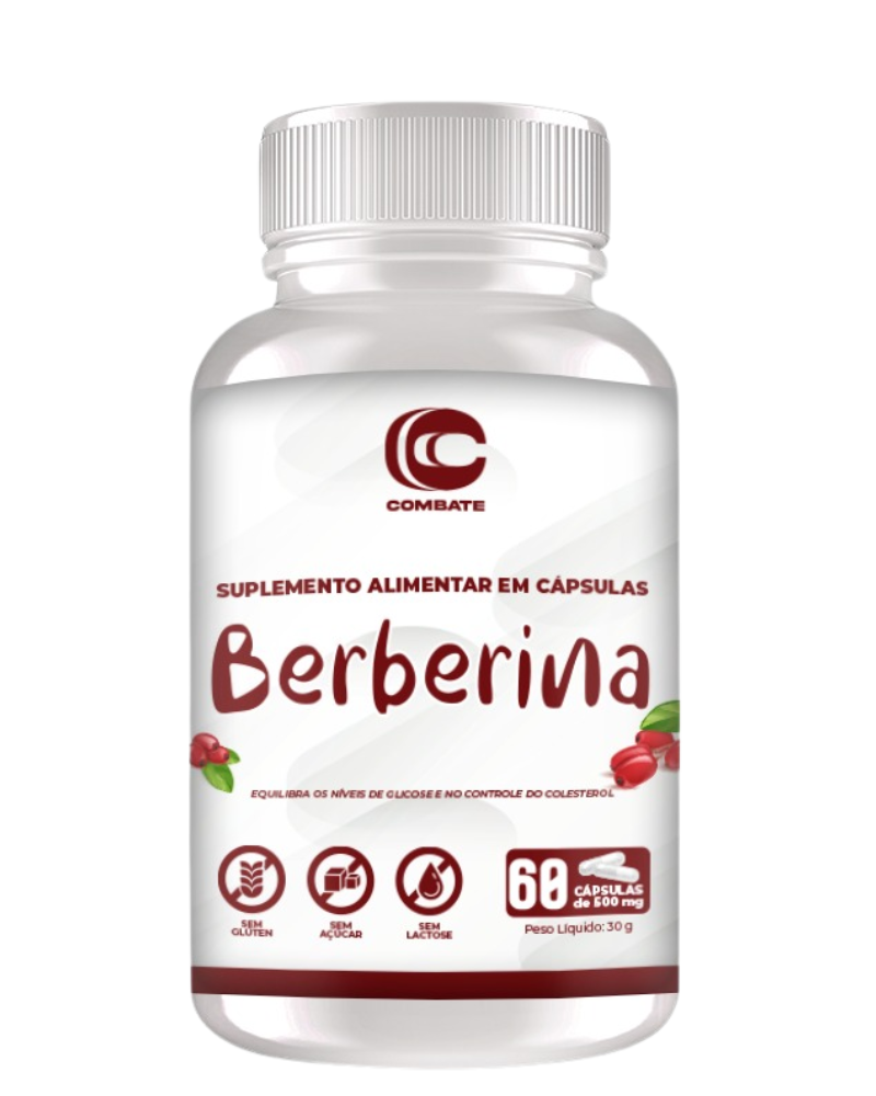 Berberina 60 Cápsulas (Combate) – Equilíbrio Glicêmico e Controle do Colesterol (Vitadrop)