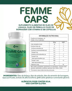 Femme Caps Ektus 60 Cápsulas – Blend de Linhaça, Prímula e Borragem para o Bem-Estar Feminino (Ektus)