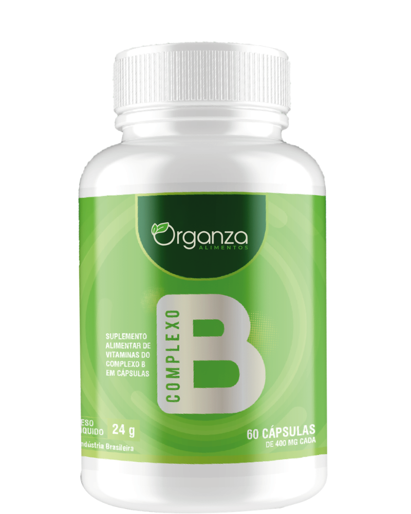Complexo B Organza 60 Cápsulas – Energia, Metabolismo e Saúde do Sistema Nervoso (Organza)