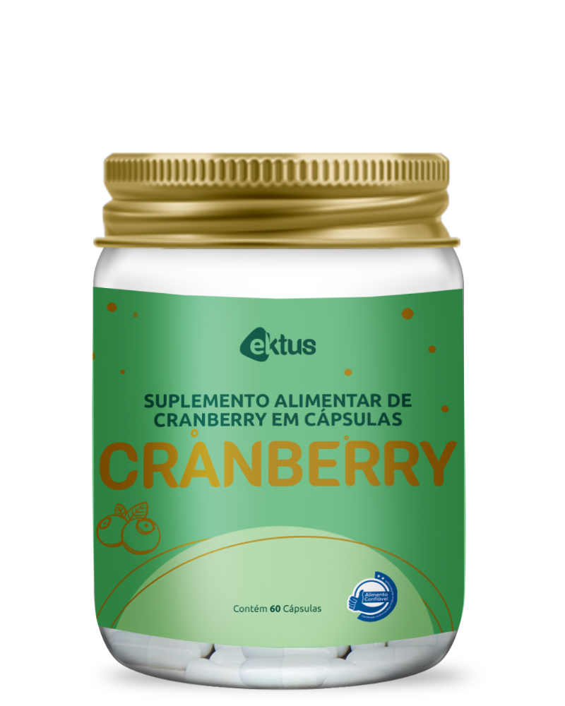 Cranberry 60 Cápsulas (Ektus) – Suporte ao Trato Urinário e Antioxidante Natural (Ektus)