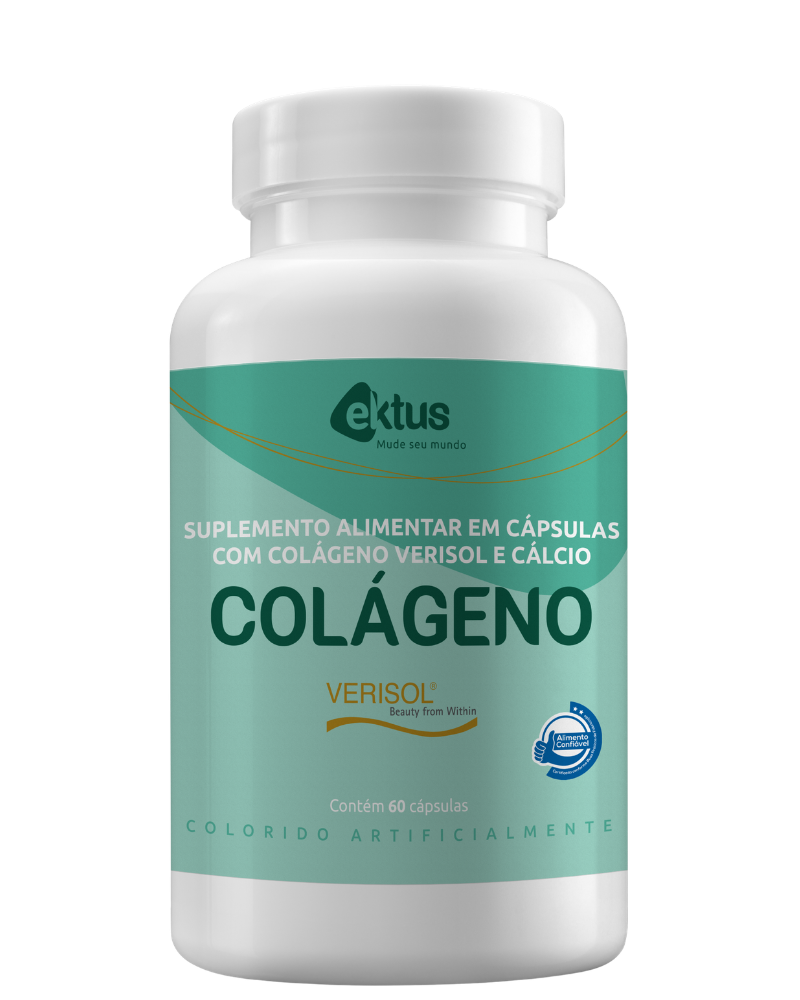 Colágeno Verisol + Cálcio Ektus 60 Cápsulas – Tecnologia Beauty From Within (Ektus)