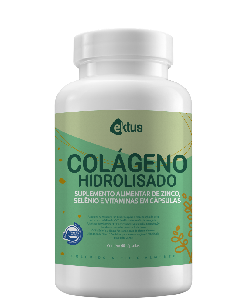 Colágeno Hidrolisado Ektus 60 Cápsulas – Beleza, Imunidade e Proteção Antioxidante (Ektus)