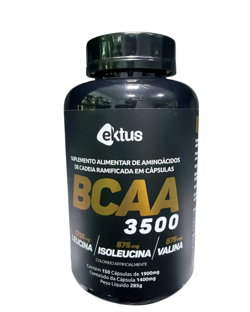 BCAA 3500 Ektus 150 Cápsulas – Recuperação Muscular, Anti-catabolismo e Performance (Ektus)