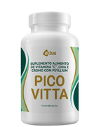 Picovitta Ektus 60 Cápsulas – Psyllium, Chia, Cromo e Vitamina C para Saciedade e Metabolismo (Ektus)