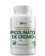 Picolinato de Cromo Ektus 60 Cápsulas – Controle da Compulsão por Doces e Metabolismo (Ektus)