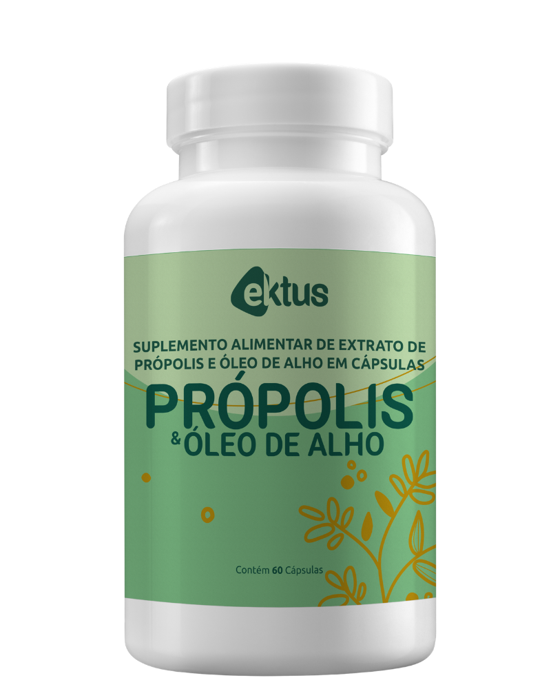 Própolis & Óleo de Alho Ektus 60 Cápsulas – Fortalecimento Imunológico e Saúde Cardiovascular (Ektus)