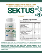 Sektus Ektus 60 Cápsulas – Óleo de Chia, Psyllium e Alto Teor de Cromo para Controle Metabólico (Ektus)