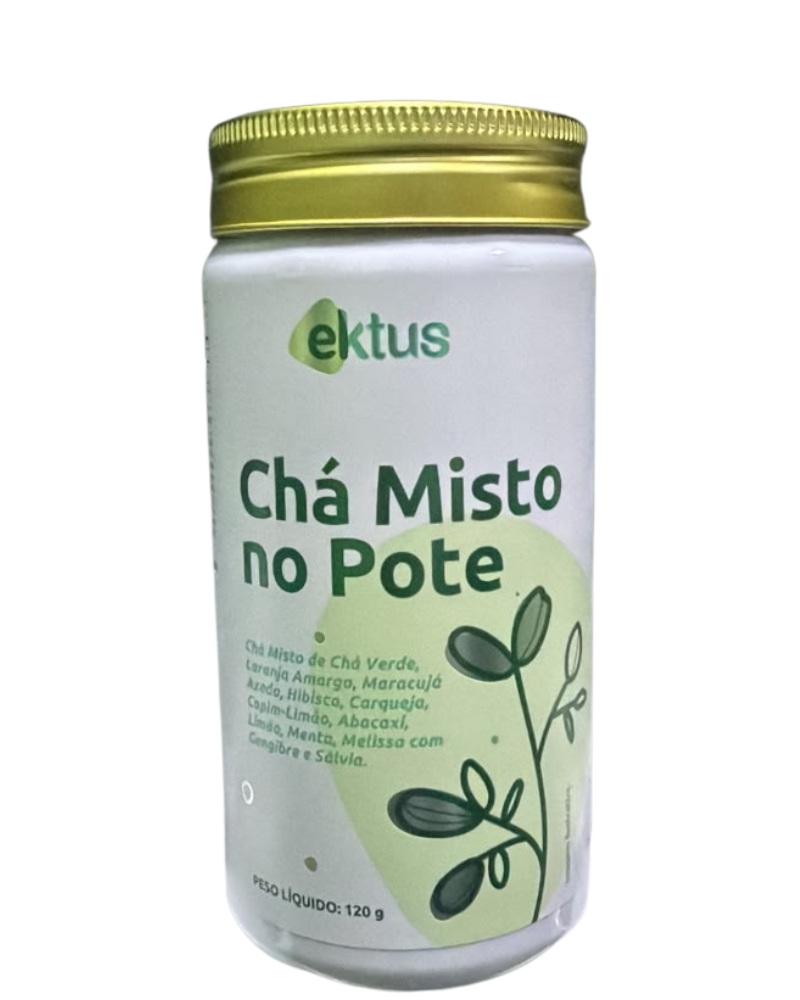 Chá Misto no Pote Ektus (120g) – Blend Detox com 12 Ervas Selecionadas para Metabolismo e Bem-Estar (Ektus