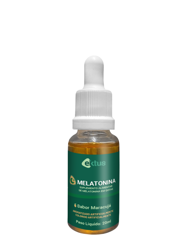 Melatonina em Gotas Ektus Sabor Maracujá (20ml) – Auxílio Prático e Personalizado para o Sono (Ektus)