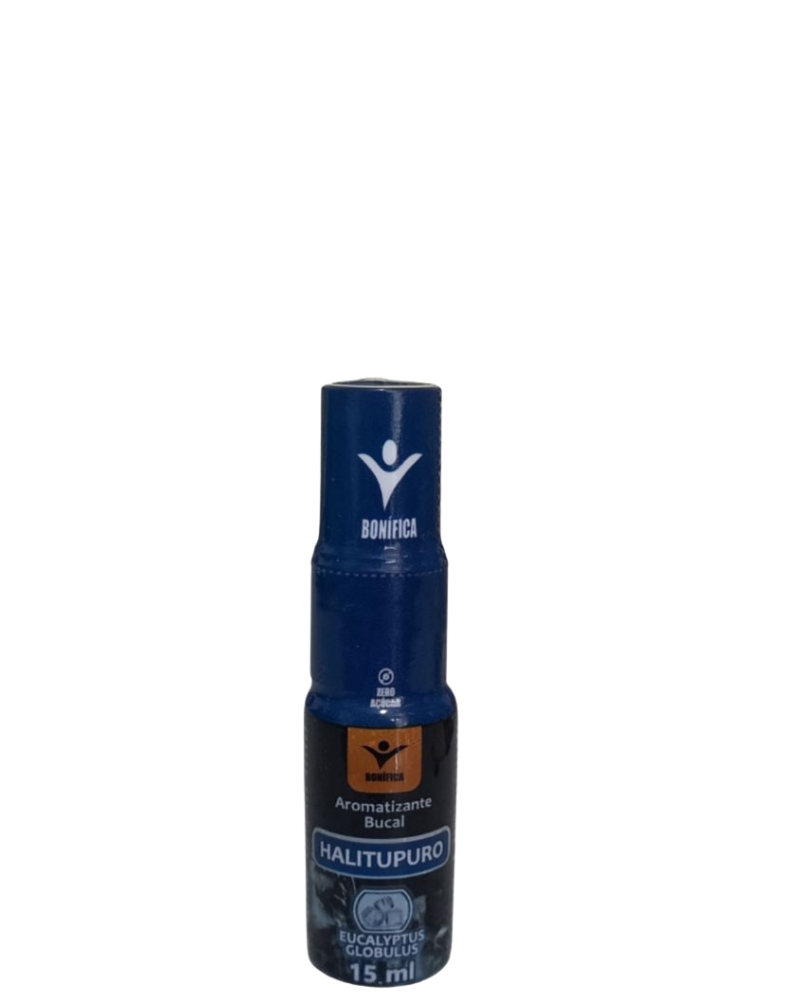 Halitupuro Bonífica 15ml – Aromatizante Bucal com Óleo Essencial de Eucalipto (Zero Açúcar)