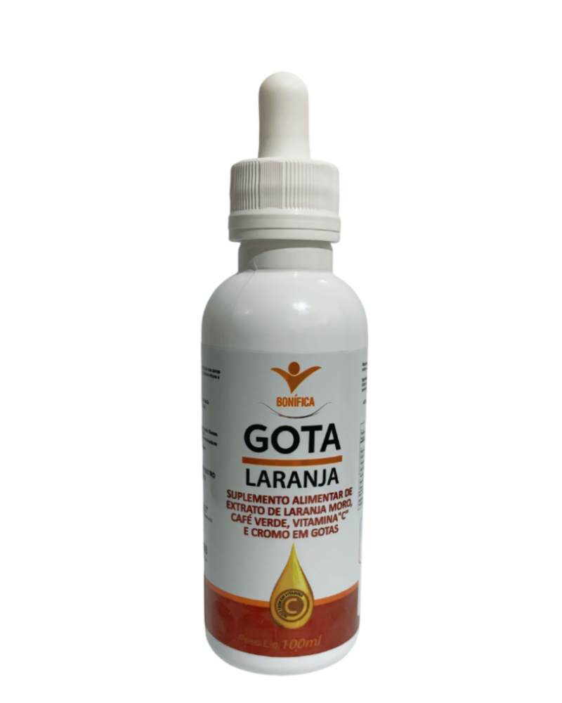 Gota Laranja Bonífica 100ml – Extrato de Laranja Moro, Café Verde, Vitamina C e Cromo | Ativador Metabólico