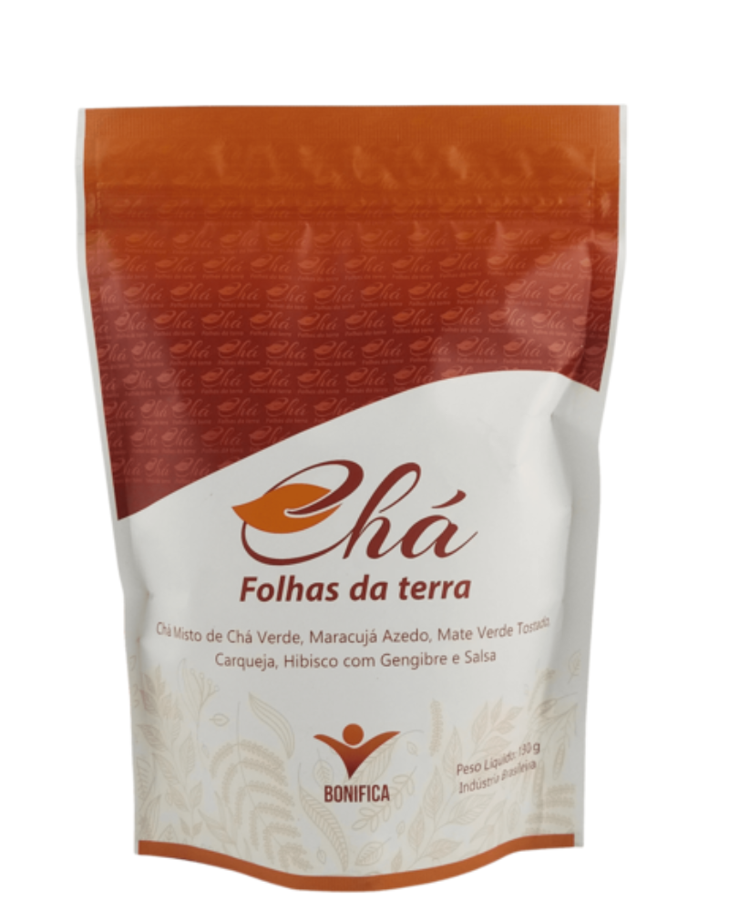 Chá Folhas da Terra Bonífica (130g) – Blend Detox de Chá Verde, Mate, Hibisco e Ervas Selecionadas