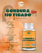 Gordura no Fígado Combate (60 Cápsulas) – Composto Hepato Protetor para Desintoxicação e Saúde Metabólica