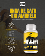Unha de Gato com Uxi Amarelo Combate (60 Cápsulas) – Composto Natural para Saúde Feminina, Anti-inflamatório e Suporte Imunológico