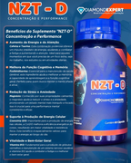 NZT-D Diamond Expert 60 Cápsulas – Nootrópico de Alta Performance para Foco, Memória e Energia Mental
