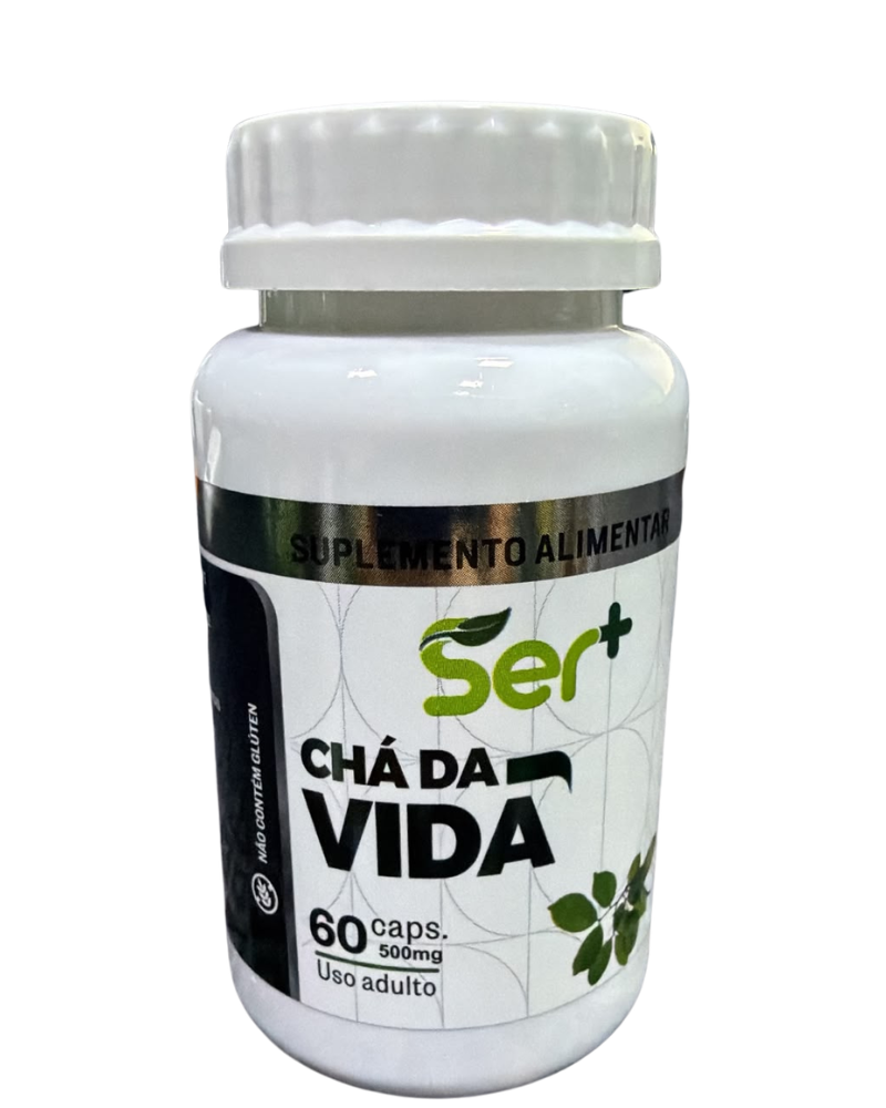 Ser+ Chá da Vida (500mg) – Suplemento Natural para Vitalidade e Equilíbrio Diário (60 Cápsulas)